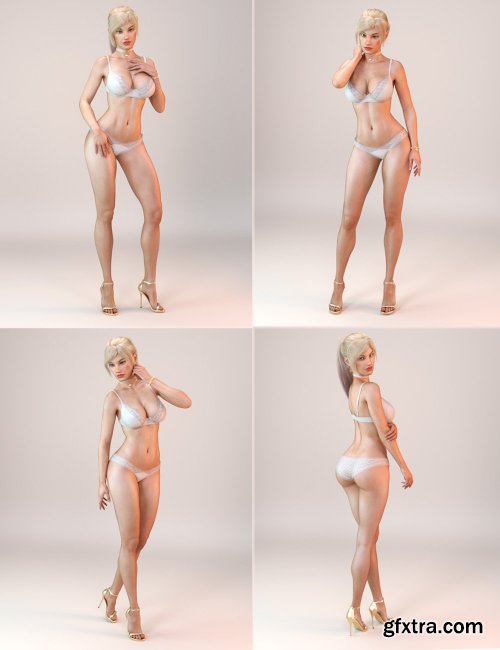  Angels Secrets Lingerie and Poses for Genesis 3 and 8 Female(s)