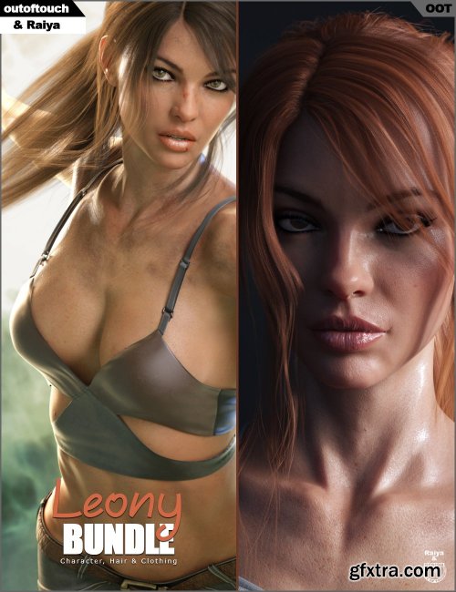  Leony Character, Clothing and Hair Bundle 