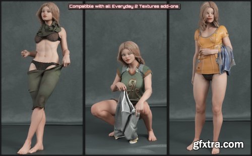  Everyday 2 Daily Poses and Clothes Vol.2 for Genesis 8 Females 