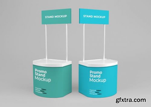 Promotion stand mockup