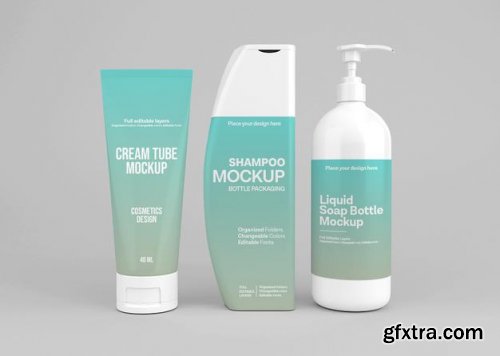 Cosmetic set mockup 