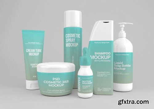 Cosmetic set mockup 