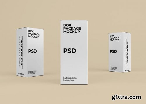 Vertical box mockup