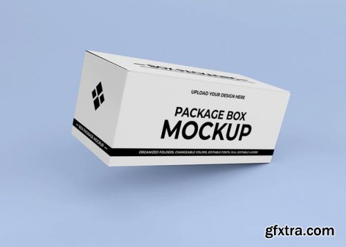 Cardboard box mockup