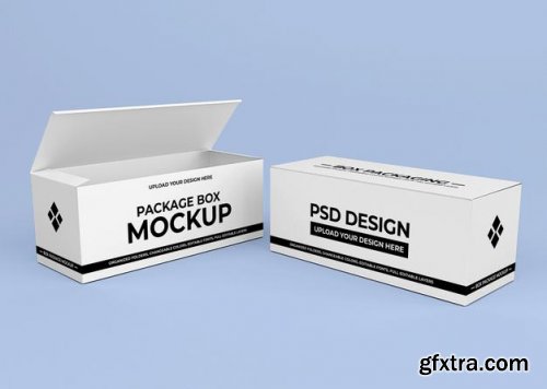 Cardboard box mockup