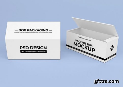 Cardboard box mockup