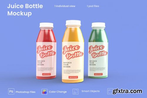 Mockup with glass bottles