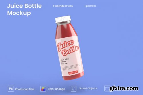 Mockup with glass bottles