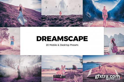 CreativeMarket - 20 Dreamscape Lightroom Presets LUTs 6095810