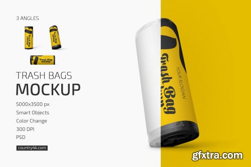 CreativeMarket - Trash Bags Mockup Set 6104716