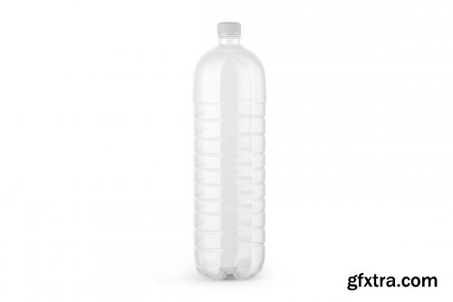 CreativeMarket - Plastic Drink Bottle Mockup 6063284