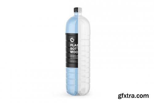 CreativeMarket - Plastic Drink Bottle Mockup 6063284