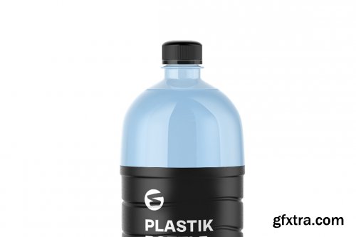 CreativeMarket - Plastic Drink Bottle Mockup 6063284