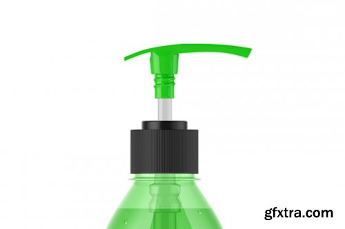 CreativeMarket - Colored Liquid Soap Bottle Mockup 6063300