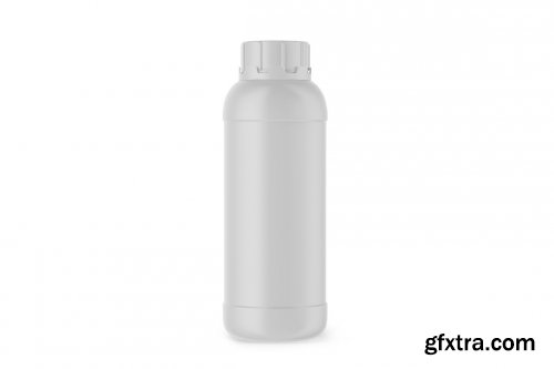 CreativeMarket - Matte Plastic Bottle Mockup 6063326