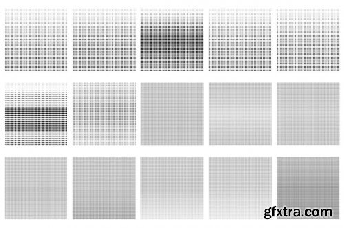 CreativeMarket - 60 Halftone Photoshop Brushes 6028561