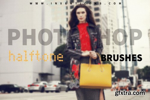 CreativeMarket - 60 Halftone Photoshop Brushes 6028561