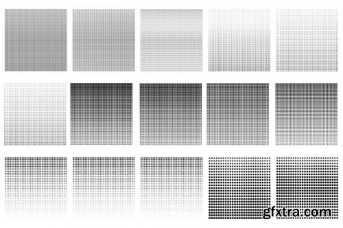 CreativeMarket - 60 Halftone Photoshop Brushes 6028561