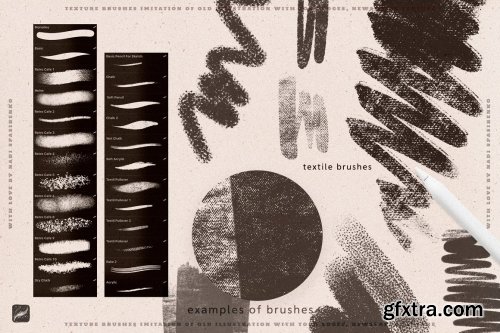 CreativeMarket - 70s Cafe Procreate Texture Brushes 5997668