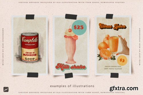 CreativeMarket - 70s Cafe Procreate Texture Brushes 5997668