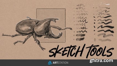 ArtStation - Sketch Tools - Traditional Sketch Brushes for Photoshop