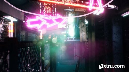 MotionArray – Neon City Alley Pack 874015