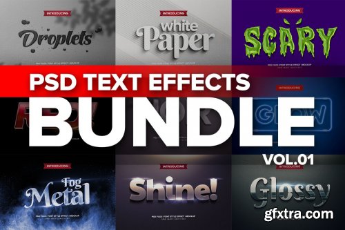 CreativeMarket - Photoshop 3D Text Effects BUNDLE 1 5926184