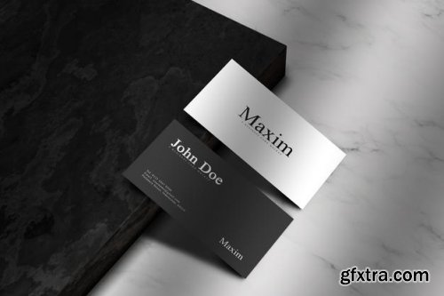 Minimal business card mockup