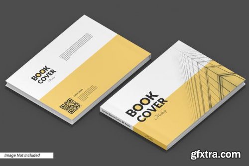 Landscape book mockup