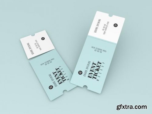 Grand opening event ticket mockup