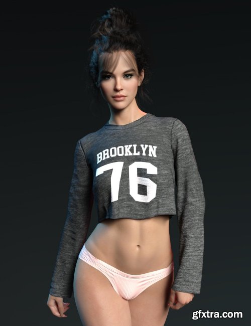 dForce X-Fashion Sweatshirt Set for Genesis 8 Females 