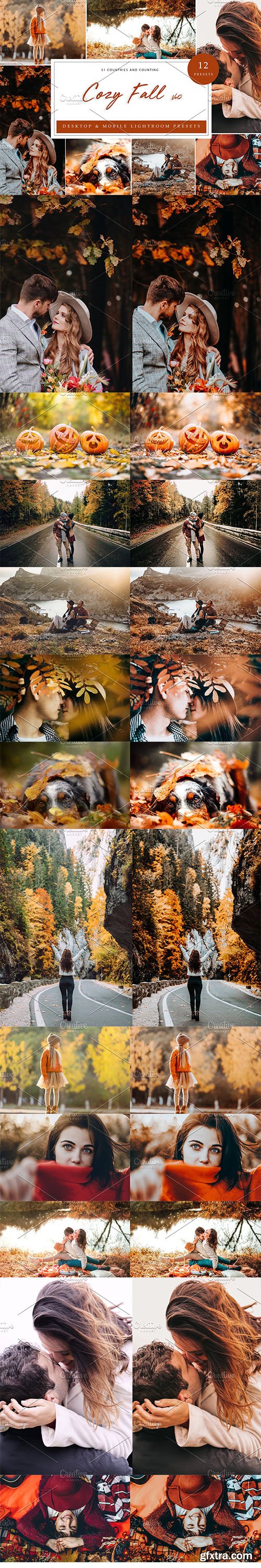 CreativeMarket - 12 Lightroom Presets Cozy Fall Vol 2 5962501