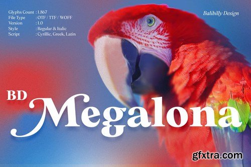 CM - BD Megalona  Text Serif Font Family 6118256