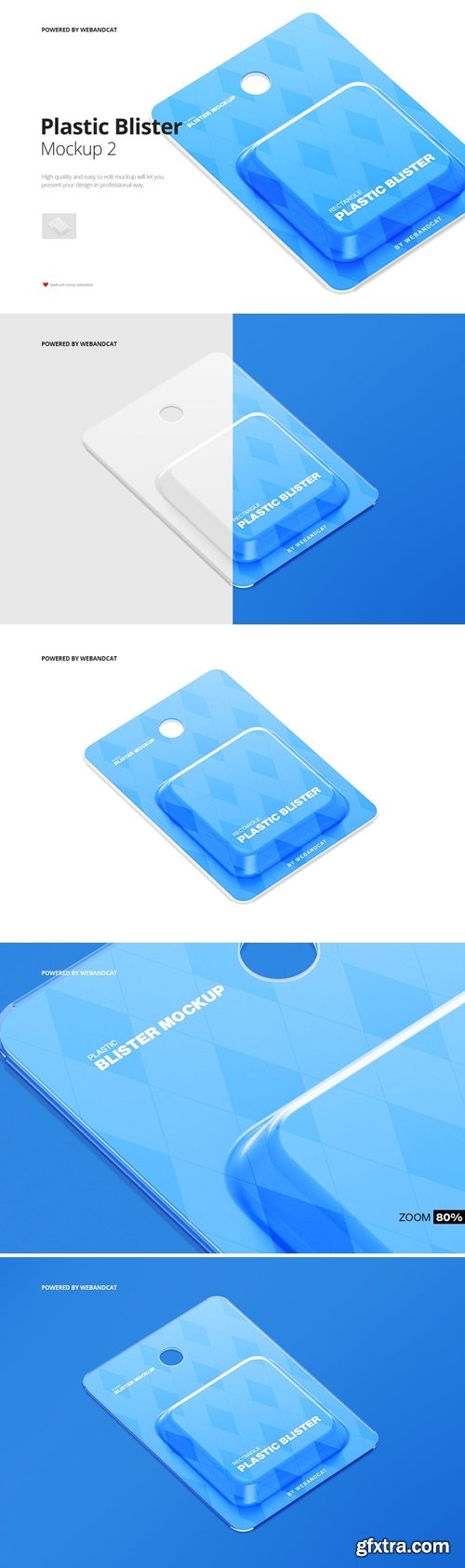 Rectangle Plastic Blister Mockup