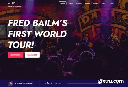 Themify - Music v5.2.4 - Entertainment WordPress Theme