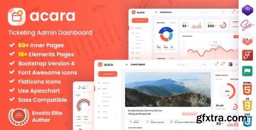 ThemeForest - Acara v1.0 - Ticketing Admin Dashboard Bootstrap HTML Template - 29915728