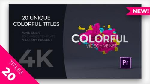 Videohive - Colorful Titles MOGRT