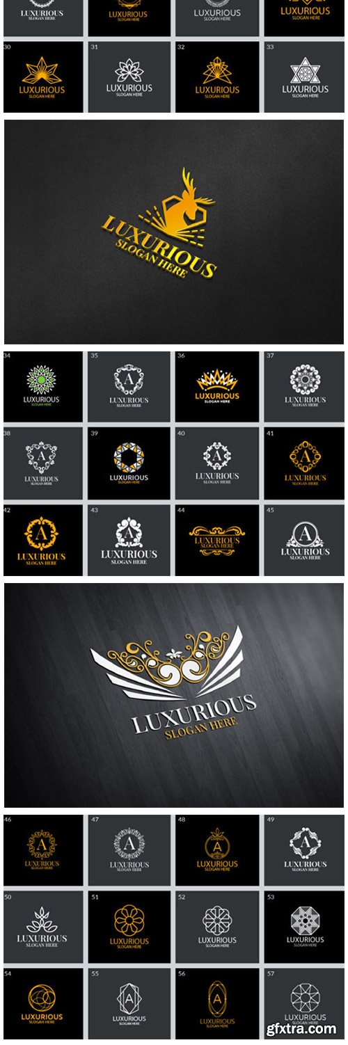 100 Luxurious Logo Bundle 7212231