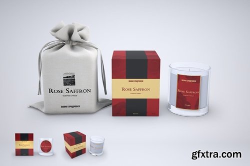 Candle and Gift Box Mock-Up