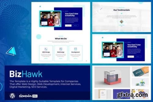 ThemeForest - BizHawk v3.0.0 - Corporate Agency Elementor Template Kit - 28725456