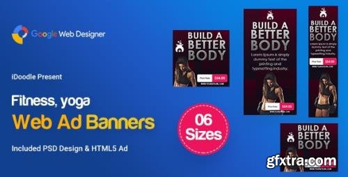 CodeCanyon - C109 - Yoga & Fitness Banners HTML5 - GWD & PSD v1.0 - 24070623