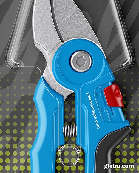 Pruning Shears Mockup - Front View 81770