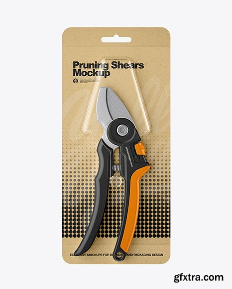 Pruning Shears Mockup - Front View 81770