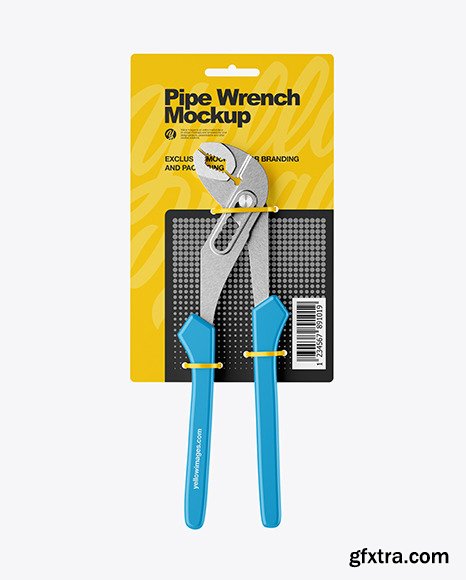 Pipe Wrench Mockup - Front View 75389