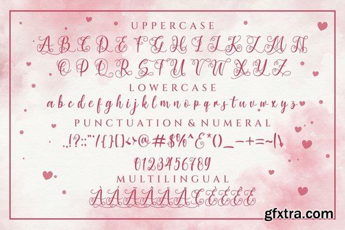 Dramatic Hearts Script Font