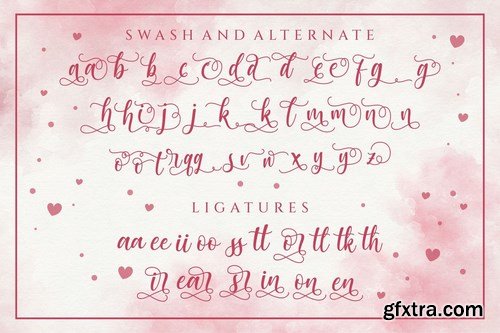 Dramatic Hearts Script Font