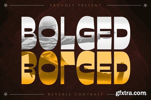 Bolged - Reverse Contrast Font