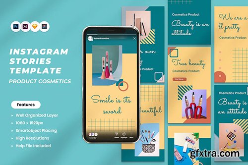 Cosmetics Product Instagram Stories