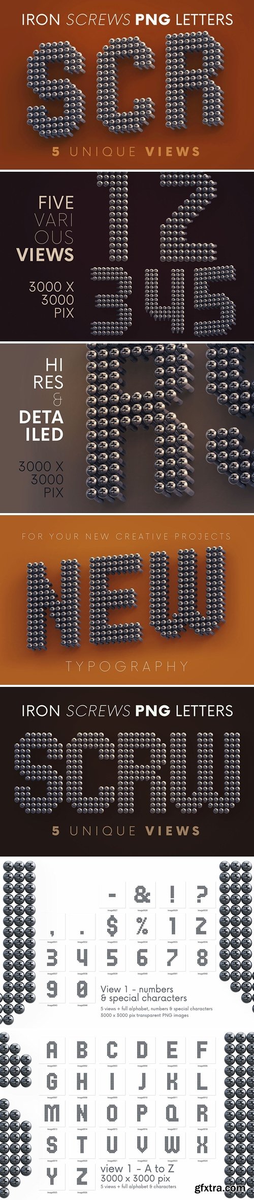 Iron Screws - 3D Lettering