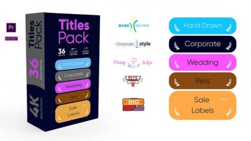 Videohive - Titles Pack 4K